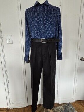 Dockers Men’s Black Dress Pants - Straight Tailored Cut